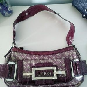 Guess purple handbag